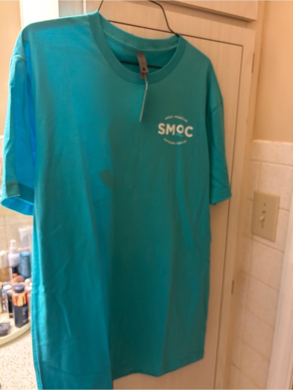Teal Short-Sleeve Crewneck T-Shirt for women